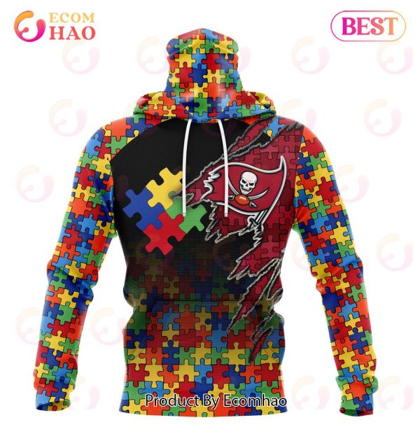 NFL Tampa Bay Buccaneers Specialized With Autism Awareness Concept 3D Hoodie