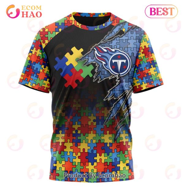 NFL Tennessee Titans Specialized With Autism Awareness Concept 3D Hoodie