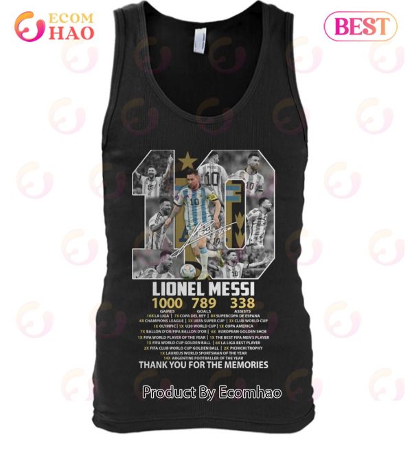 Lionel Messi  10 Thank You For The Memories Signature T-Shirt