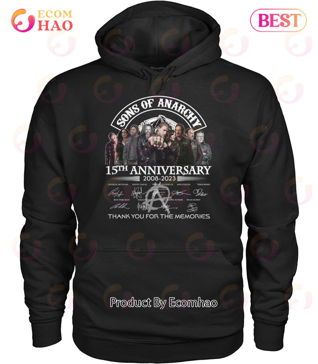 Sons Of Anarchy 15th Anniversary 2008 – 2023 Thank You For The Memories T-Shirt