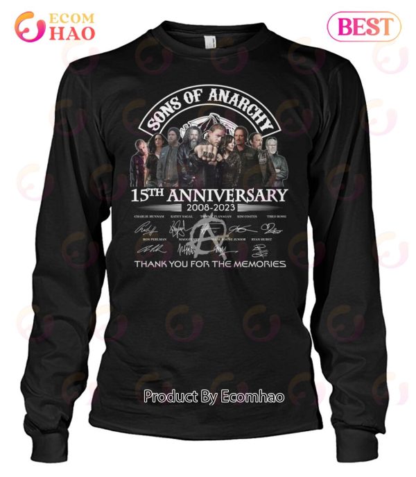 Sons Of Anarchy 15th Anniversary 2008 – 2023 Thank You For The Memories T-Shirt