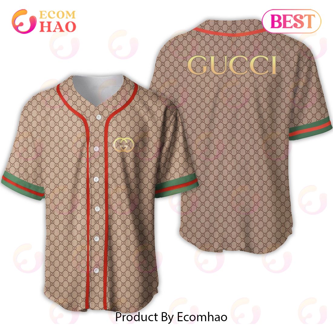 Gucci Brown Color Luxury Brand Jersey Limited Edition