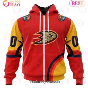 NHL Anaheim Ducks Special ALL Star Game Design With Florida Sunset 3D Hoodie