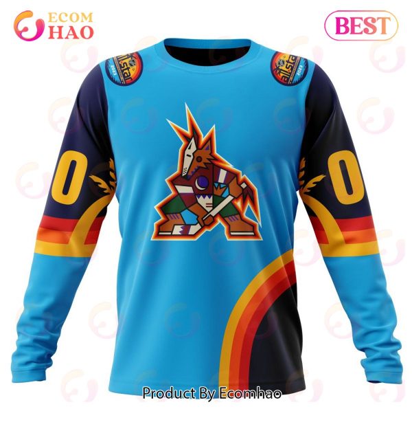 NHL Arizona Coyotes Special ALL Star Game Design With Atlantic Ocean 3D Hoodie