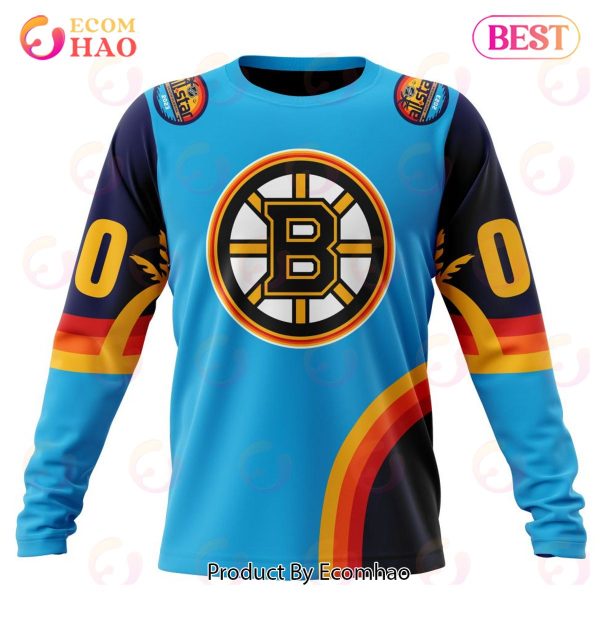 NHL Boston Bruins Special ALL Star Game Design With Atlantic Ocean 3D Hoodie