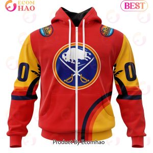 NHL Buffalo Sabres Special ALL Star Game Design With Florida Sunset 3D Hoodie