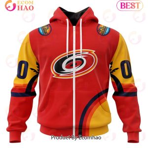 NHL Carolina Hurricanes Special ALL Star Game Design With Florida Sunset 3D Hoodie