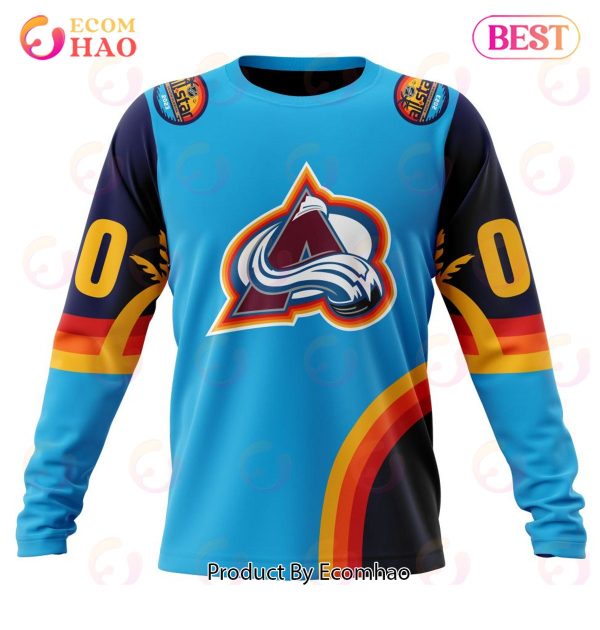NHL Colorado Avalanche Special ALL Star Game Design With Atlantic Ocean 3D Hoodie