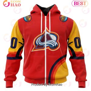 NHL Colorado Avalanche Special ALL Star Game Design With Florida Sunset 3D Hoodie