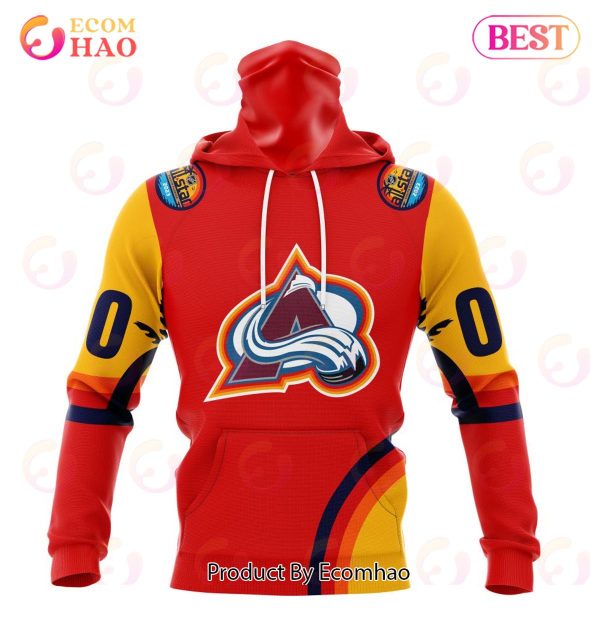 NHL Colorado Avalanche Special ALL Star Game Design With Florida Sunset 3D Hoodie