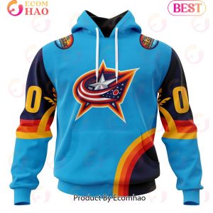 NHL Columbus Blue Jackets Special ALL Star Game Design With Atlantic Ocean 3D Hoodie