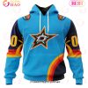 NHL Columbus Blue Jackets Special ALL Star Game Design With Florida Sunset 3D Hoodie