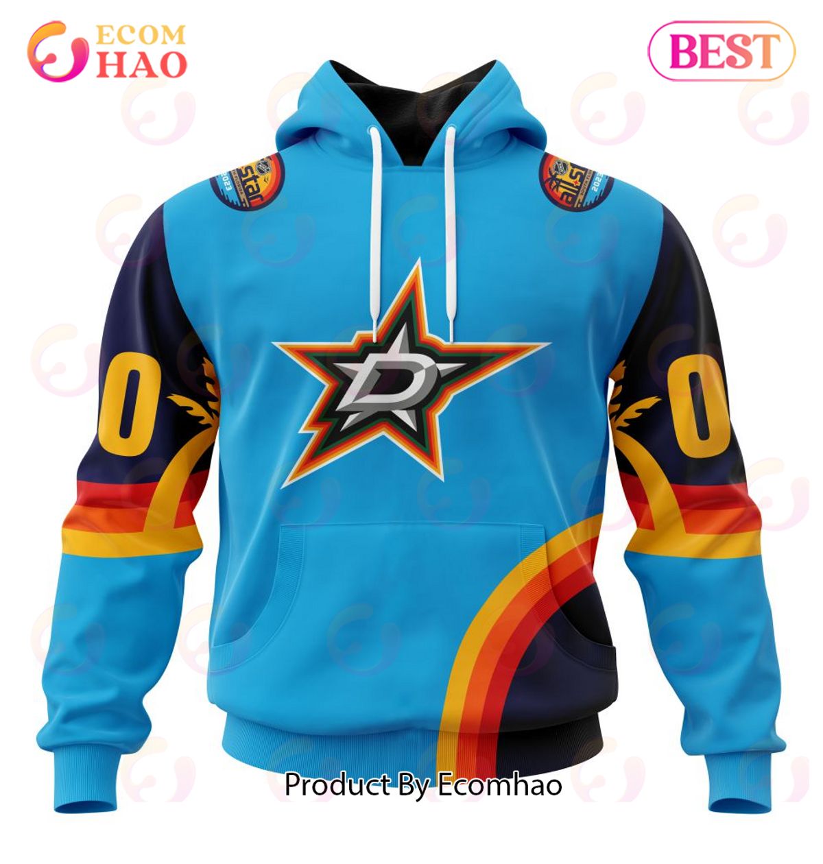 NHL Edmonton Oilers Special ALL Star Game Design With Atlantic Ocean 3D Hoodie