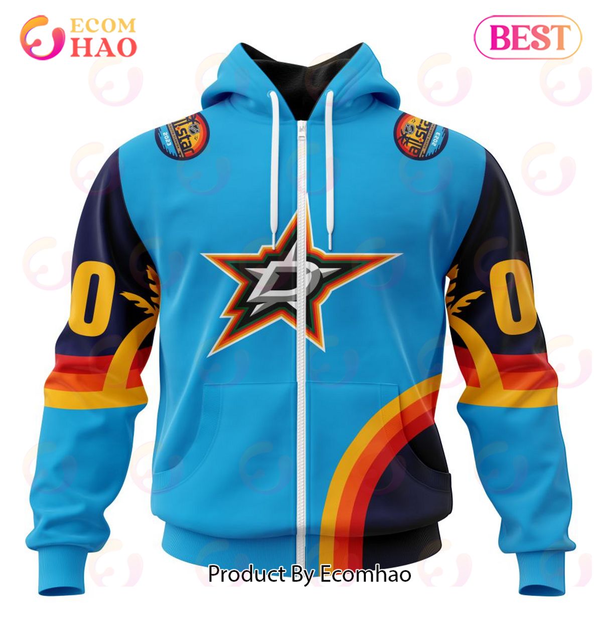 NHL Dallas Stars Special ALL Star Game Design With Atlantic Ocean 3D Hoodie