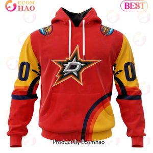 NHL Dallas Stars Special ALL Star Game Design With Florida Sunset 3D Hoodie