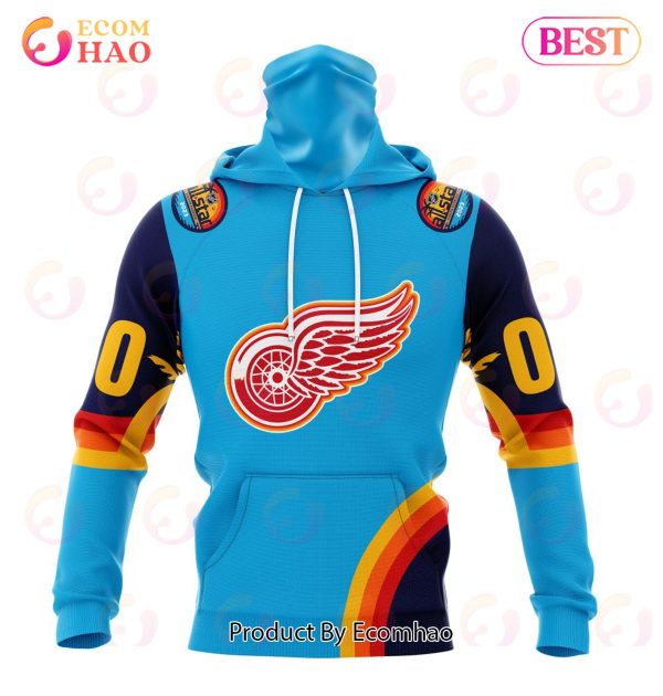 NHL Detroit Red Wings Special ALL Star Game Design With Atlantic Ocean 3D Hoodie