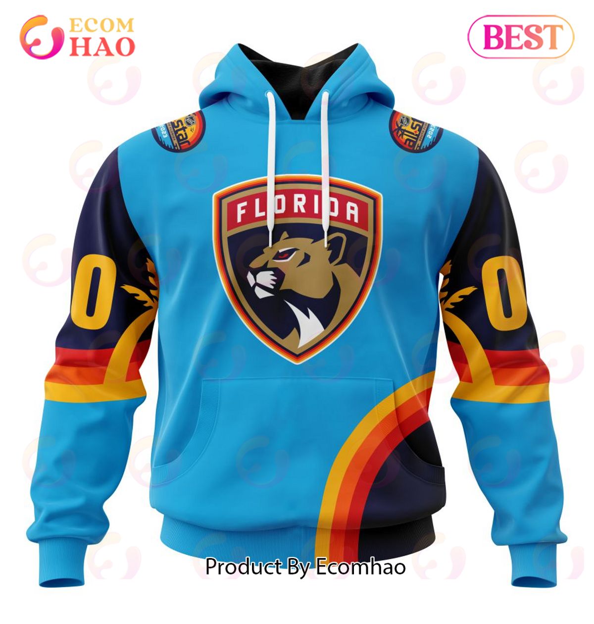 NHL Florida Panthers Special ALL Star Game Design With Atlantic Ocean 3D Hoodie