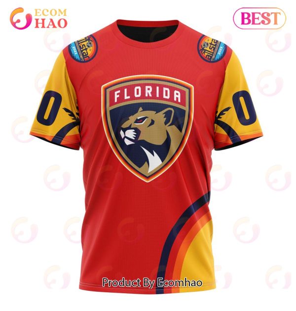 NHL Florida Panthers Special ALL Star Game Design With Florida Sunset 3D Hoodie
