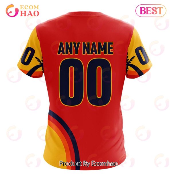 NHL Florida Panthers Special ALL Star Game Design With Florida Sunset 3D Hoodie