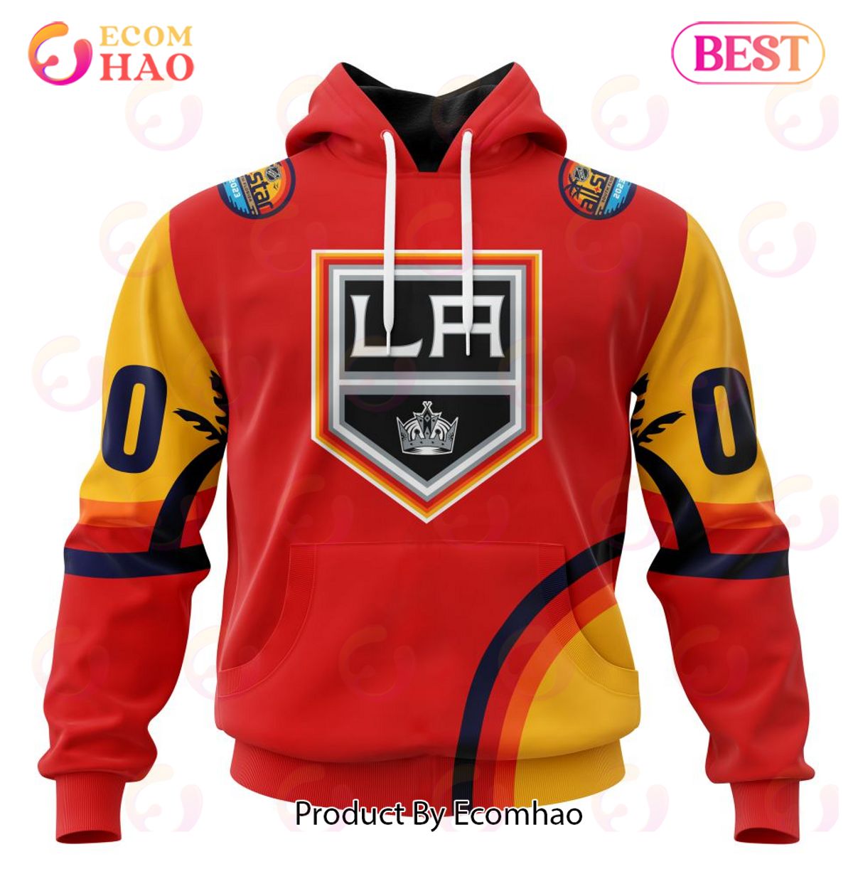 NHL Los Angeles Kings Special ALL Star Game Design With Florida Sunset 3D Hoodie