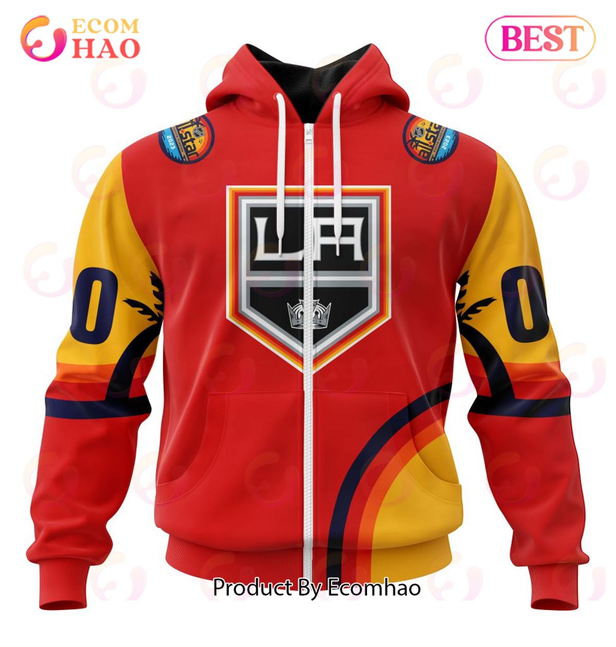 NHL Los Angeles Kings Special ALL Star Game Design With Florida Sunset 3D Hoodie