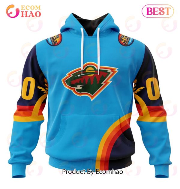 NHL Minnesota Wild Special ALL Star Game Design With Atlantic Ocean 3D Hoodie
