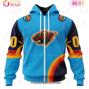 NHL Minnesota Wild Special ALL Star Game Design With Atlantic Ocean 3D Hoodie