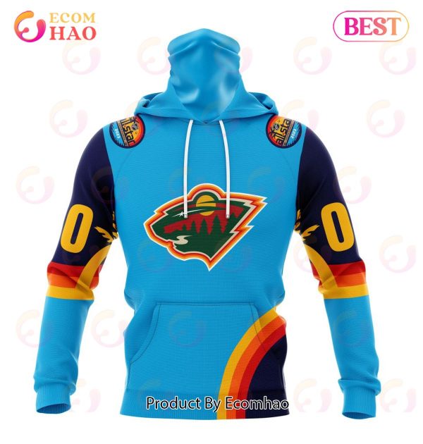 NHL Minnesota Wild Special ALL Star Game Design With Atlantic Ocean 3D Hoodie