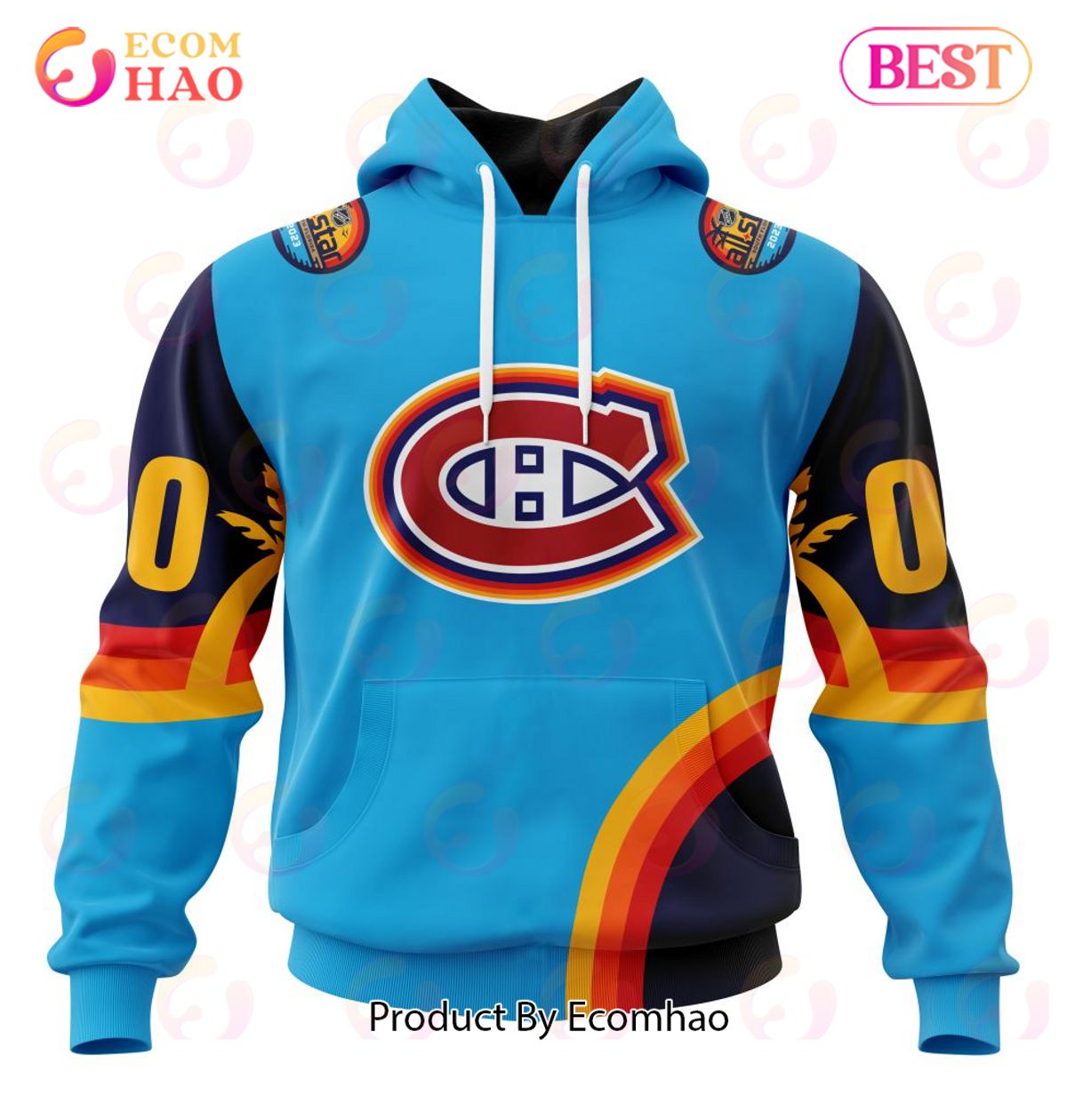 NHL Montreal Canadiens Special ALL Star Game Design With Atlantic Ocean 3D Hoodie