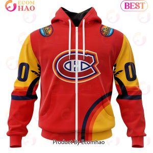 NHL Montreal Canadiens Special ALL Star Game Design With Florida Sunset 3D Hoodie