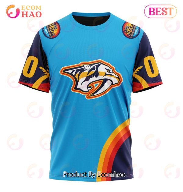 NHL Nashville Predators Special ALL Star Game Design With Atlantic Ocean 3D Hoodie