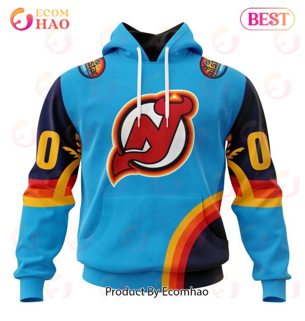 NHL New Jersey Devils Special ALL Star Game Design With Atlantic Ocean 3D Hoodie