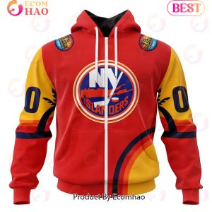 NHL New York Islanders Special ALL Star Game Design With Florida Sunset 3D Hoodie