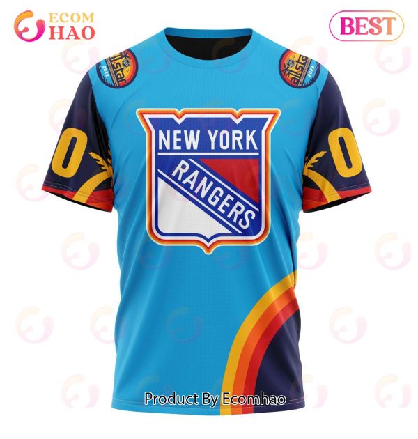 NHL New York Rangers Special ALL Star Game Design With Atlantic Ocean 3D Hoodie