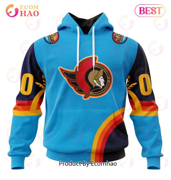 NHL Ottawa Senators Special ALL Star Game Design With Atlantic Ocean 3D Hoodie