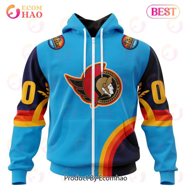 NHL Ottawa Senators Special ALL Star Game Design With Atlantic Ocean 3D Hoodie