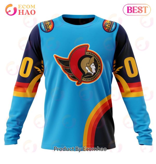 NHL Ottawa Senators Special ALL Star Game Design With Atlantic Ocean 3D Hoodie