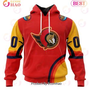 NHL Ottawa Senators Special ALL Star Game Design With Florida Sunset 3D Hoodie