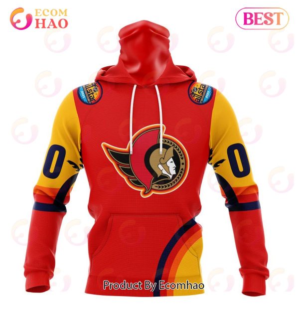 NHL Ottawa Senators Special ALL Star Game Design With Florida Sunset 3D Hoodie