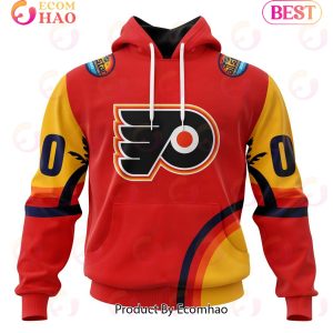 NHL Philadelphia Flyers Special ALL Star Game Design With Florida Sunset 3D Hoodie
