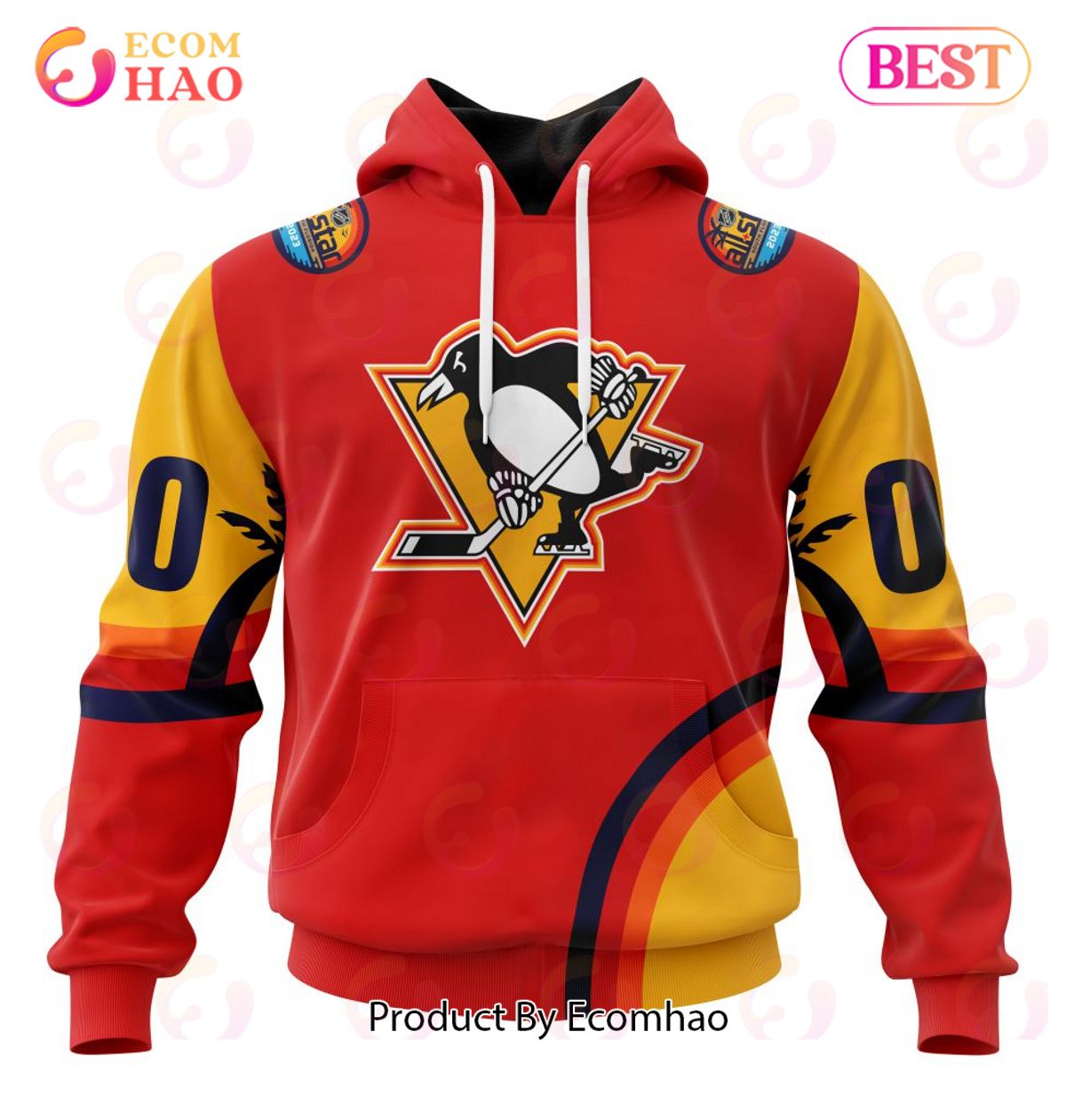 NHL Pittsburgh Penguins Special ALL Star Game Design With Florida Sunset 3D Hoodie