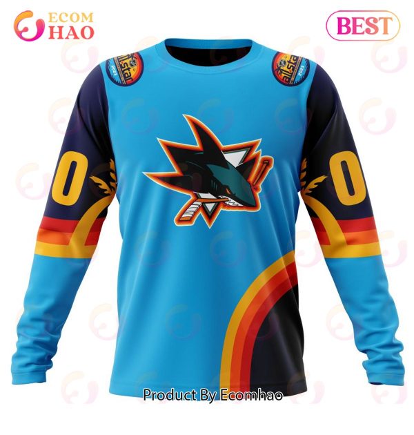NHL San Jose Sharks Special ALL Star Game Design With Atlantic Ocean 3D Hoodie