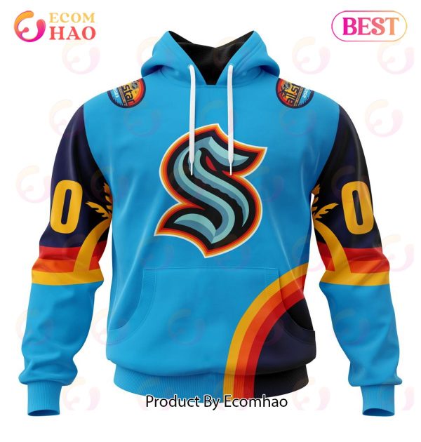 NHL Seattle Kraken Special ALL Star Game Design With Atlantic Ocean 3D Hoodie