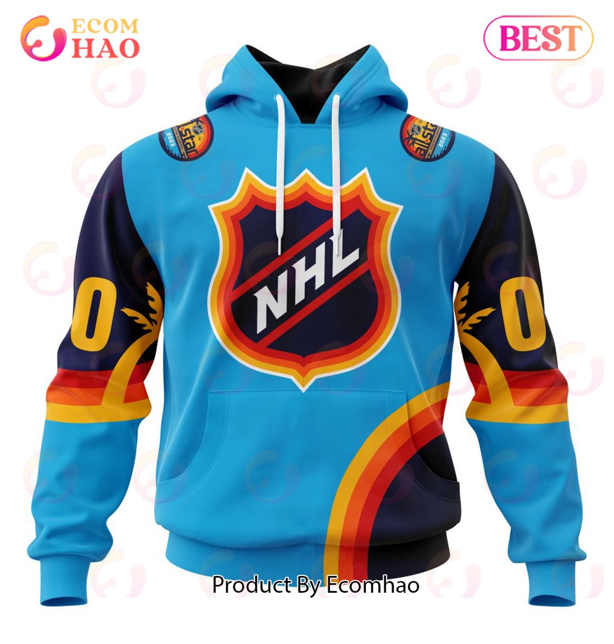 NHL Special ALL Star Game Design With Atlantic Ocean 3D Hoodie