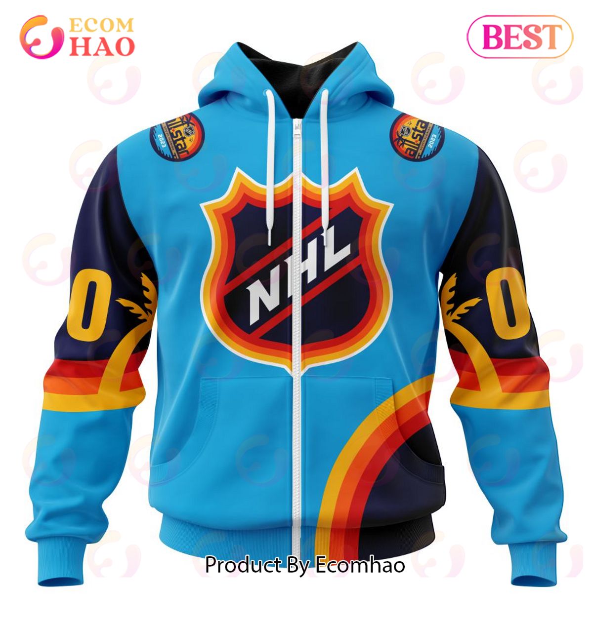 NHL Special ALL Star Game Design With Atlantic Ocean 3D Hoodie