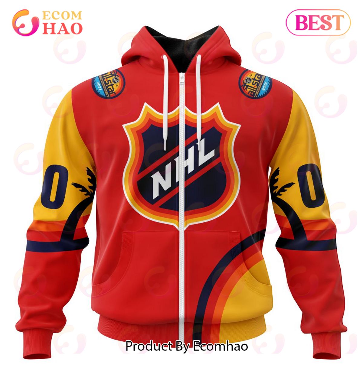 NHL Special ALL Star Game Design With Florida Sunset 3D Hoodie