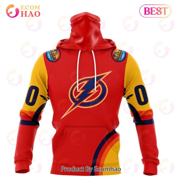 NHL Tampa Bay Lightning Special ALL Star Game Design With Florida Sunset 3D Hoodie