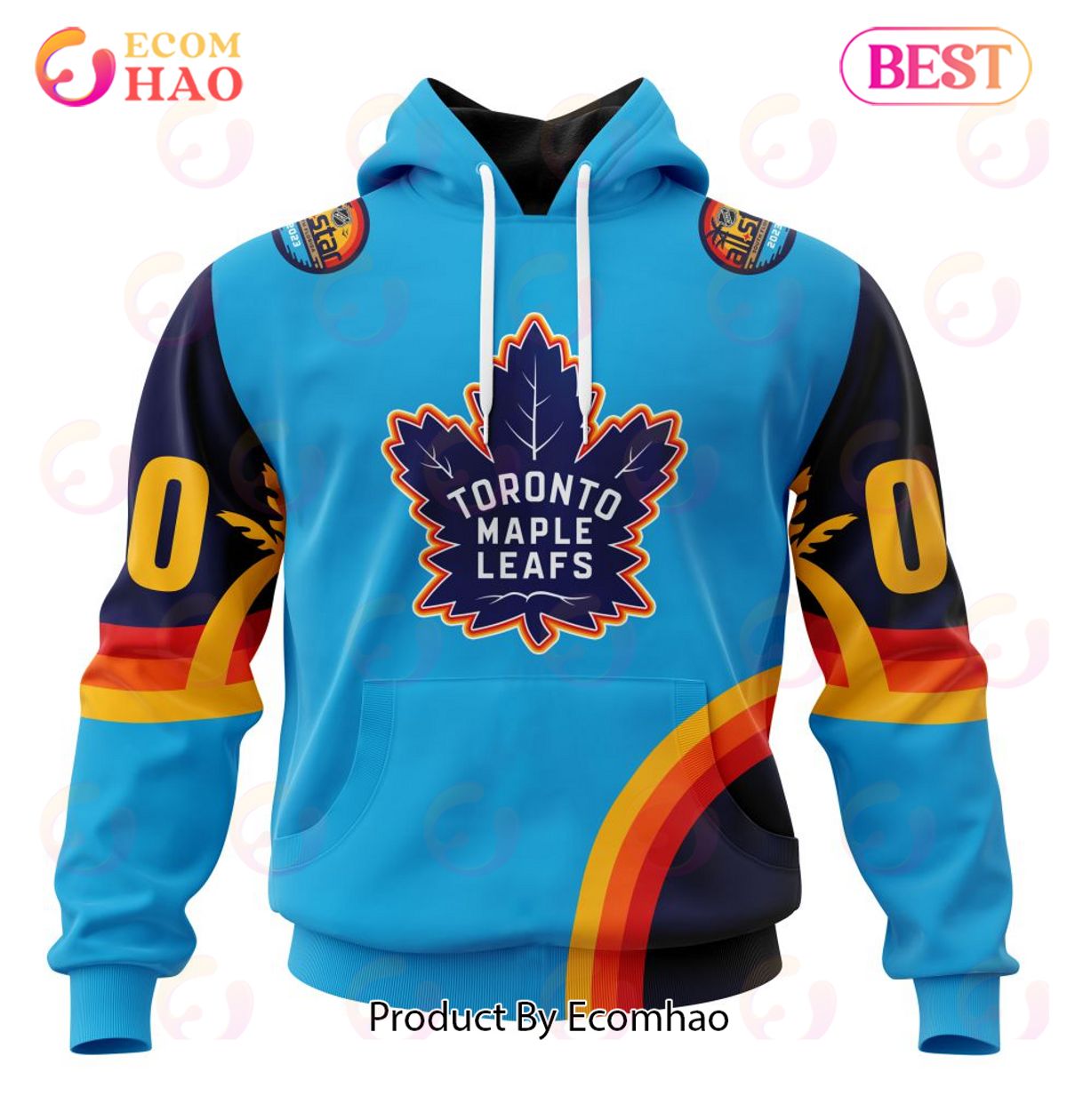 NHL Toronto Maple Leafs Special ALL Star Game Design With Atlantic Ocean 3D Hoodie