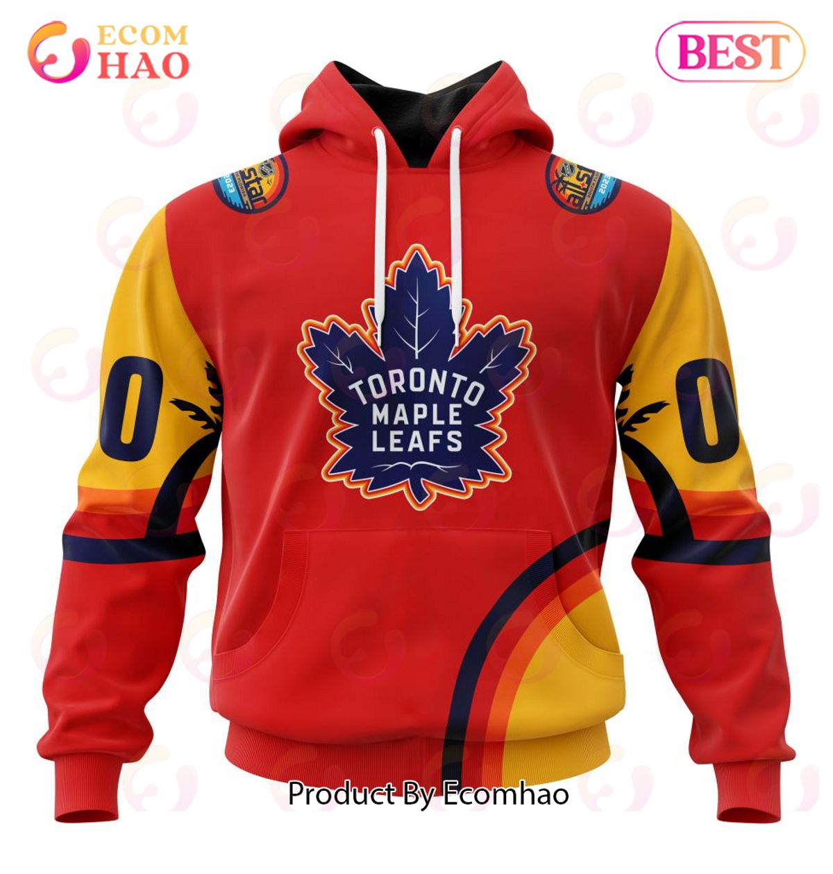 NHL Toronto Maple Leafs Special ALL Star Game Design With Florida Sunset 3D Hoodie