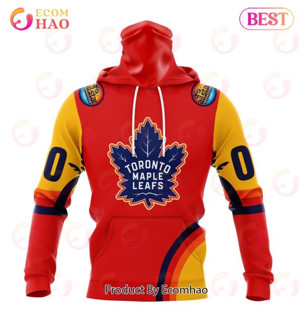 NHL Toronto Maple Leafs Special ALL Star Game Design With Florida Sunset 3D Hoodie